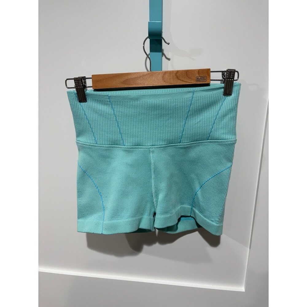 offline by aerie 3in inseam biker shorts light blue medium